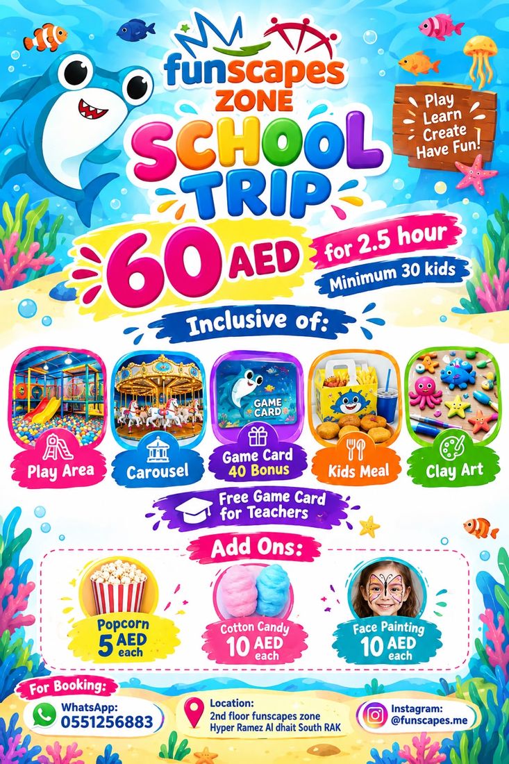 School trip package poster